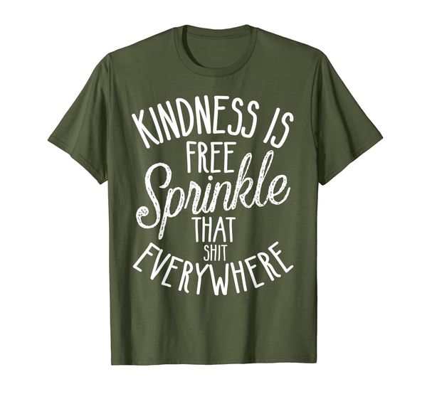 

kindness is sprinkle that shit everywhere t-shirt, White;black