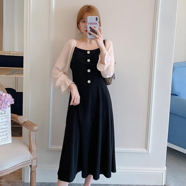 

maternity dresses 3148# autumn spring korean fashion nursing dress sweet lovely clothes for pregnant women 4xl 5xl elegant pregnancy, White