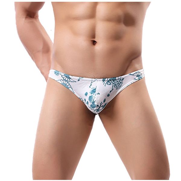

man men's slips soft knickers shorts print underwear calzoncillos hombre sexi under, Black;white