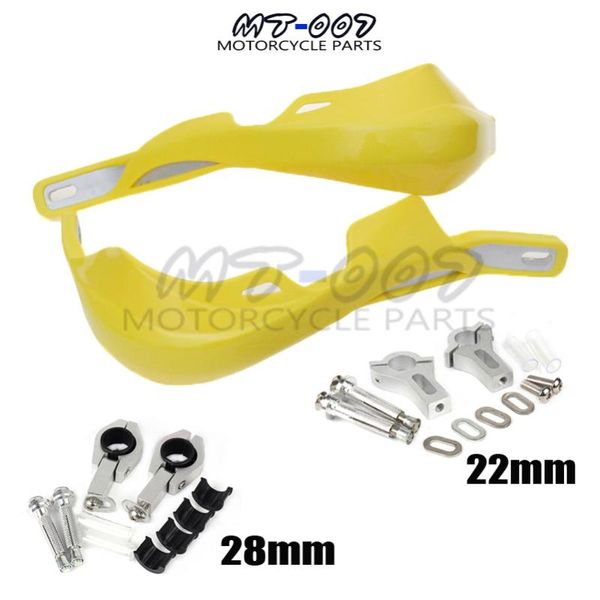 

parts yellow handguards hand guards for motorcycle motocross dirt pit bike atv crf yz 250f klx exc 7/8" 22mm or 1-1/8 28mm handlebar