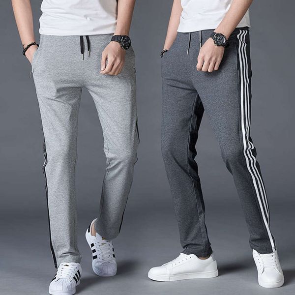 

autumn and winter 2019 plush plus loose oversized sports men's casual pants, Black