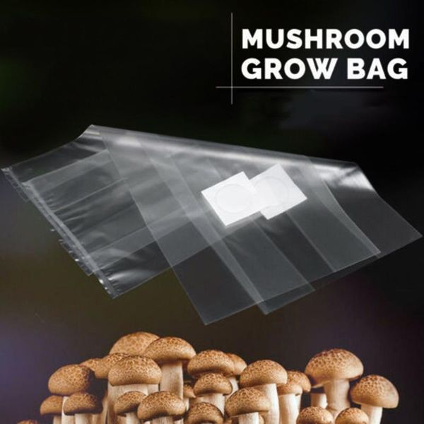 

planters & pots 50pcs polypropylene heat resistant spawn grow bag substrate hight temp pre sealable garden supplies for mushrooms