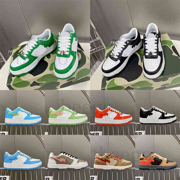 

for fashion casual shoes designer mens womens platform big a bathing ape camouflage sta medicom toy camo men ladies sneaker woman monkey, White;red