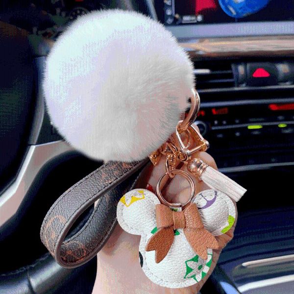 

hooks & rails pvc soft kawaii keychain cute fashion couple children horseshoe buckle key chain pendant car phone leather plush decorative ho