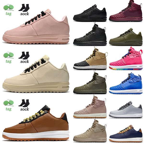 

wholesale fashion lunar 1 duckboot one running shoes summit white pink triple black burgundy linen medium olive skate outdoor sneakers