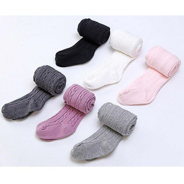 

footies children autumn spring warm pantyhose cotton knitting tights princess toddlers baby long 0-4years, Blue