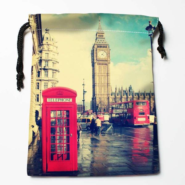 

storage bags arrival london england red phone drawstring custom printed receive bag type size 18x22cm