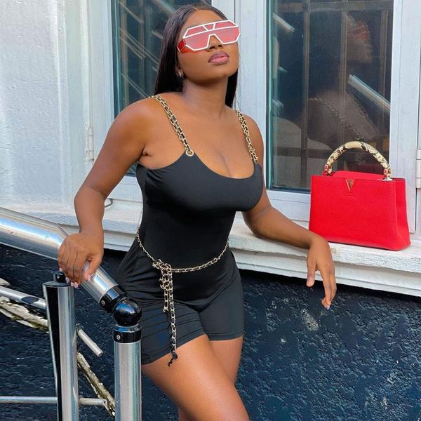 

women's swimwear dress for women casual clothing female autumn clothes summer set plus size ladies up 2021 metallic chain pajamas one p, White;black