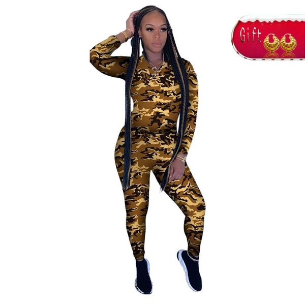 

long skinny jumpsuit women 2021 zipper high collar full sleeve casual camouflage bodysuit rompers ladies playsuit, White