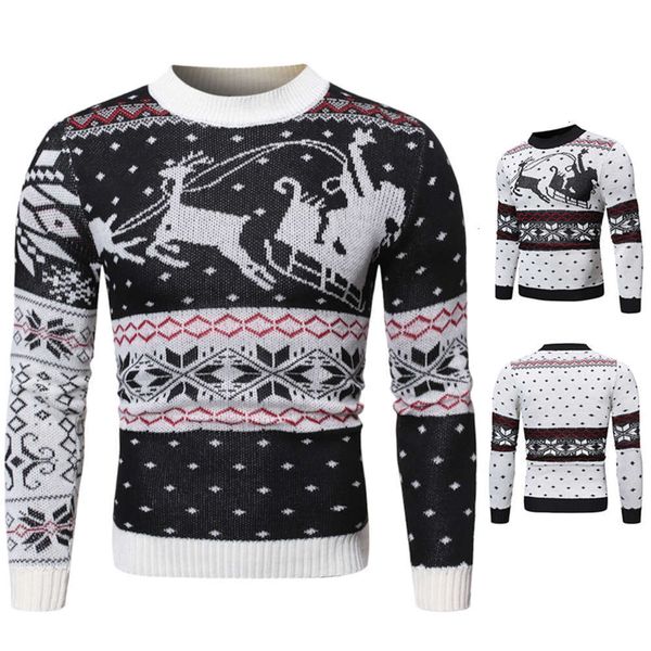 

2021 winter new style knitted bottomcoat men's sweater, White;black