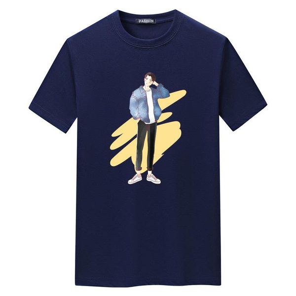 

men's t-shirts 2021 european s-5xl plus size loose short-sleeved t-shirt casual o-neck sweat-absorbent sports men, White;black