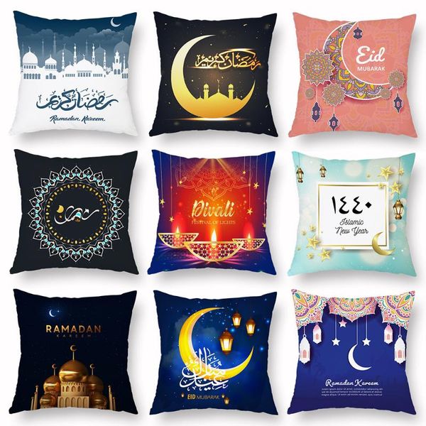 

cushion/decorative pillow muslim ramadan cushion cover summer ethnic style moon decorative cases sofa festival design home decoration access