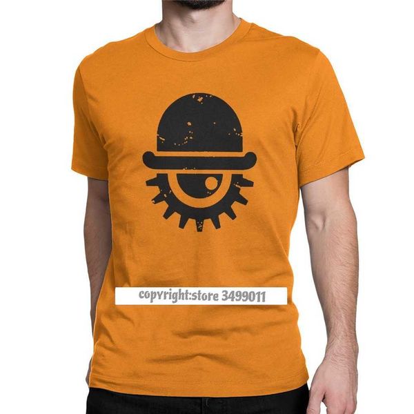 Homens Camiseta Laranja Relógio Laranja Kubrick Alex Filme Casual Algodão T-shirt O Neck Roupas Verão 210629