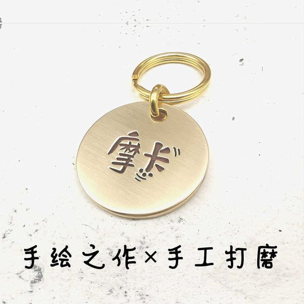 

hand painted design x tag lettering dog jewelry id cat tag collar