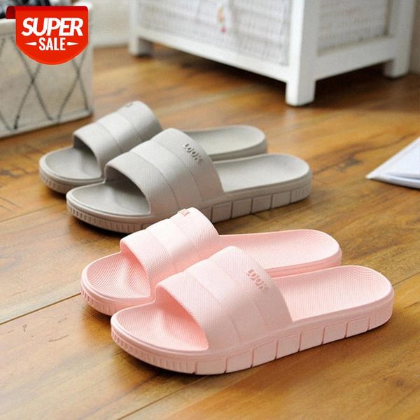

summer women big size slides couple home slippers ladies indoor bathroom shoes woman/men girl outside slipper #187m, Black