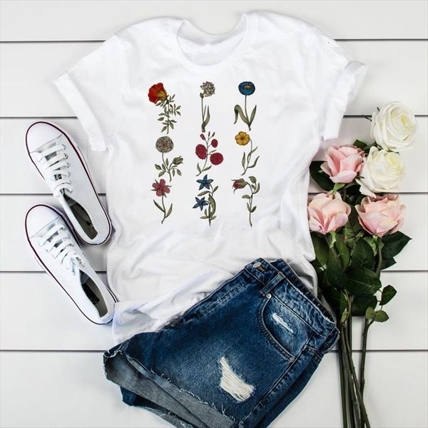 

clothing cute plants flower clothes womens floral graphic female tumblr, White