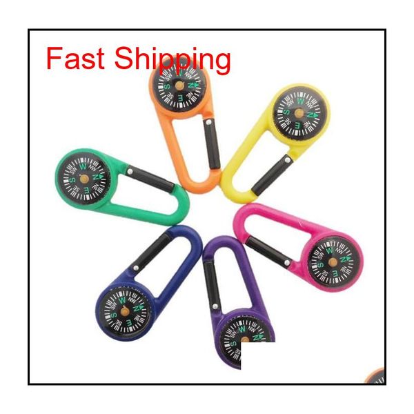 

multi-function mini compass keychain new multifunctional hiking plastic carabiner hooks sporting outdoor gadgets for hiking camping w4 fkgxr