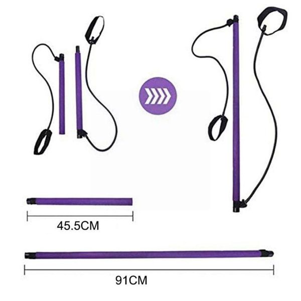 

resistance bands yoga crossfit exerciser pull rope trainer workout bar pilates portable equipment for fitness elastic c5c8