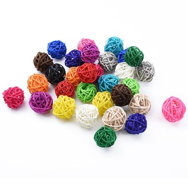

10pcs artificial straw wedding decorative flower wreath home christmas decoration rattan ball diy curtain hanging acc jllhqq