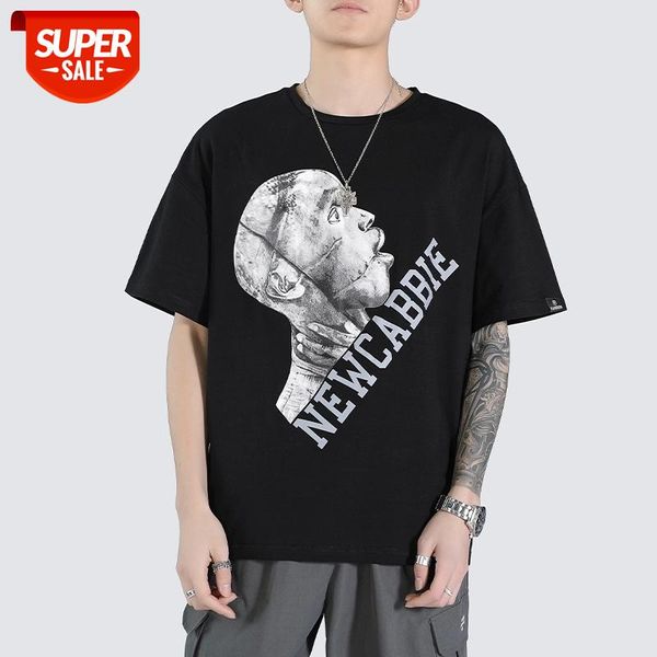 

2021 brand men t shirts graphic new summer & tees short sleeves clothes plus size homme korean style fashion print clothing #5k3l, White;black