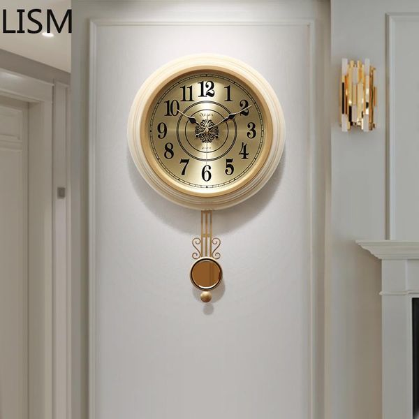 

wall clocks round quartz silent living room modern design clock nordic art deco personality swing reloj de pared digital