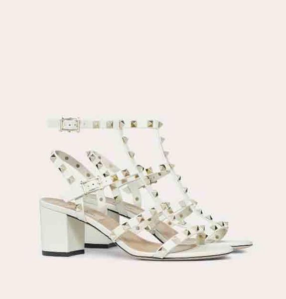 

famous ladies studs sandals leather black nude brown women's flat summer rock gladiator sandals party dress zapatos mujer with box