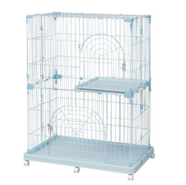 

93x63x121cm double layer cat villa cat cage pet cages with wheels