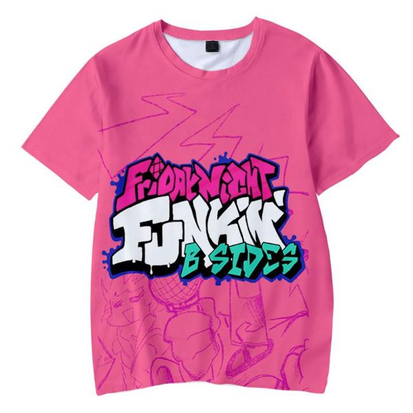 

men's t-shirts game friday night funkin t-shirt kids adults t shirts cosplay summer tshirt short sleeve tees streetwear casual, White;black
