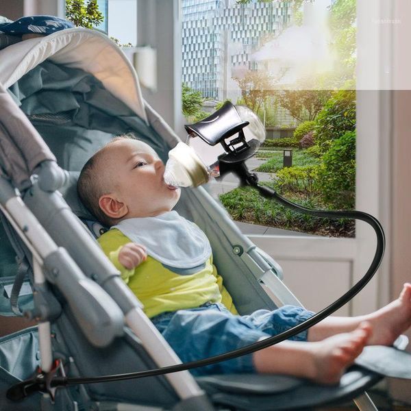 

baby bottle rack hand holder feeding drink water nursing support stroller accessories hook parts &1