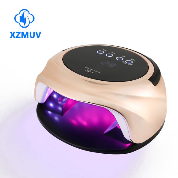 

xzm nail 92w led nails gel dryer professional uv 42pcs lamp with smart sensor and timer manicure ongles tool