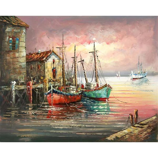 

paintings diy digital painting by numbers package rural horsehead oil mural kits coloring wall art picture gift frameless