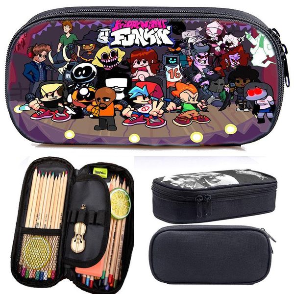 

cosmetic bags & cases friday night funkin 3d print pencil case storage pouch school supplies stationery girls cartoon kids pen bag