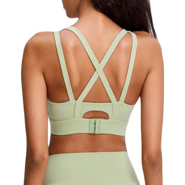 

yoga outfit sports underwear shockproof women 's running workout bra suit clothes
