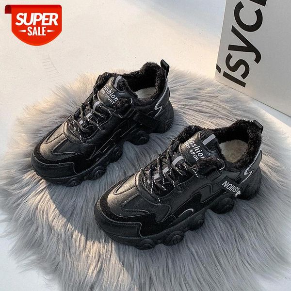 

autumn woman shoes 2020 chunky fashion vulcanize shoes winter warm sneakers basket femme dad casual women krasovki #me19
