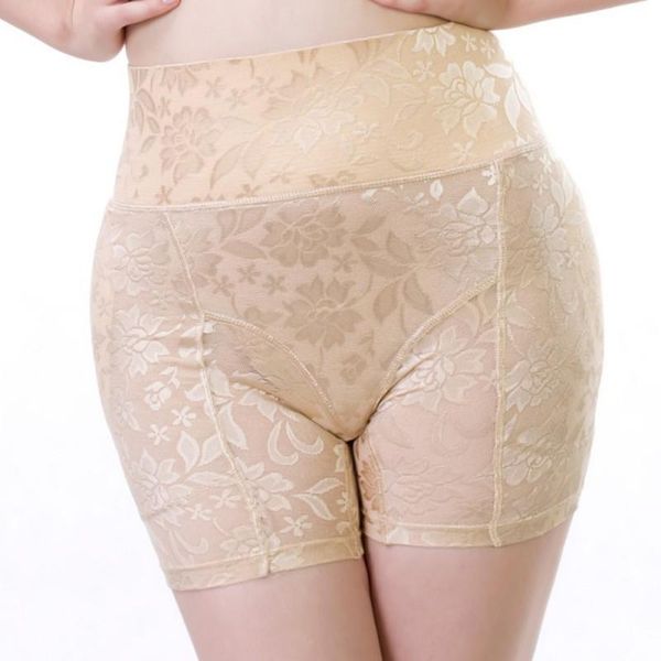 

women's shapers embroidery high waist hips buenhancer pads shaper panty women shapewear mujer tummy control panties, Black;white