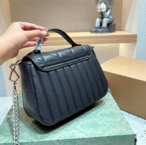 

fashion marmont diamond bag love heart wave pattern shoulder bag chain handbags crossbody lady leather classic style tote bags purse