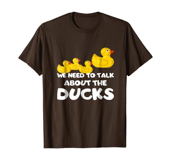 

we need to talk about the ducks t-shirt, White;black