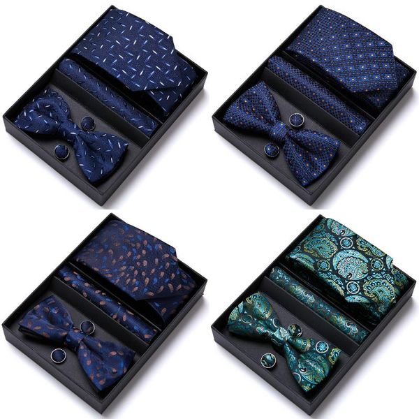 Бабочка для модных заводов на завод продажи бренд свадебный галстук карманные квадраты заполотки набор галстук с серой мужчинами Fit Business