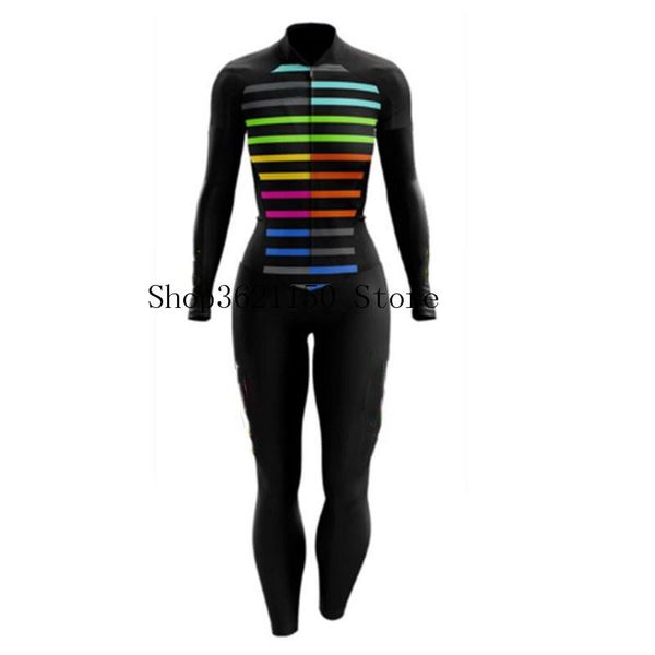 

racing sets little monkey women's clothing sets,female cycling suit,long sleeve pants bike accessories clothes jumpsuit, Black;blue