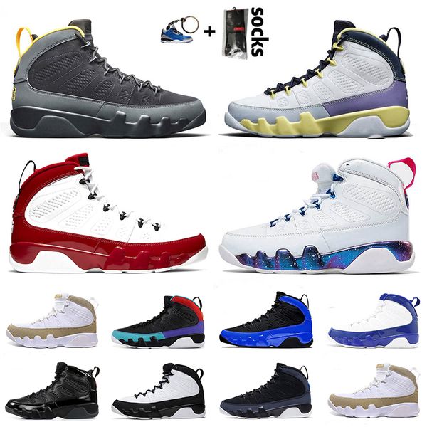 

new 9s jumpman mens basketball shoes 9 outdoor sneakers university gold cactus flower gym red white mens trainer sports, White;red