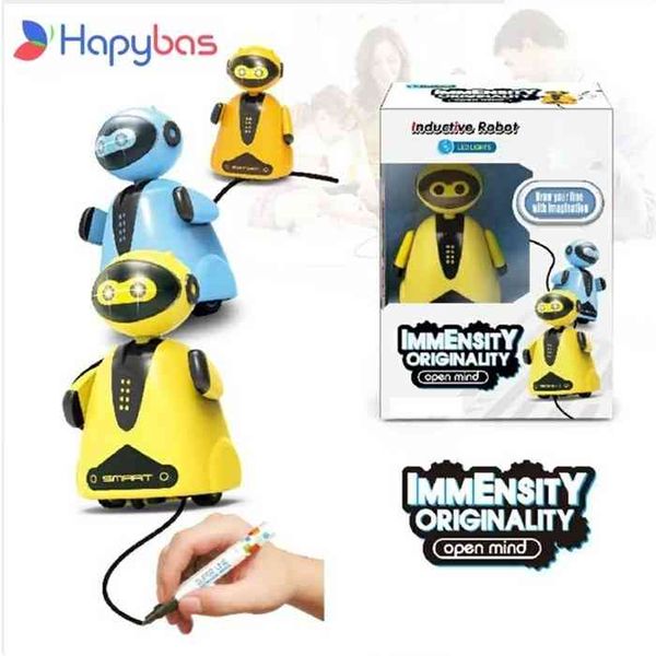 

creative original inductive electric robot car line follower magic pen toy follow any you draw xmas gifts educational toy