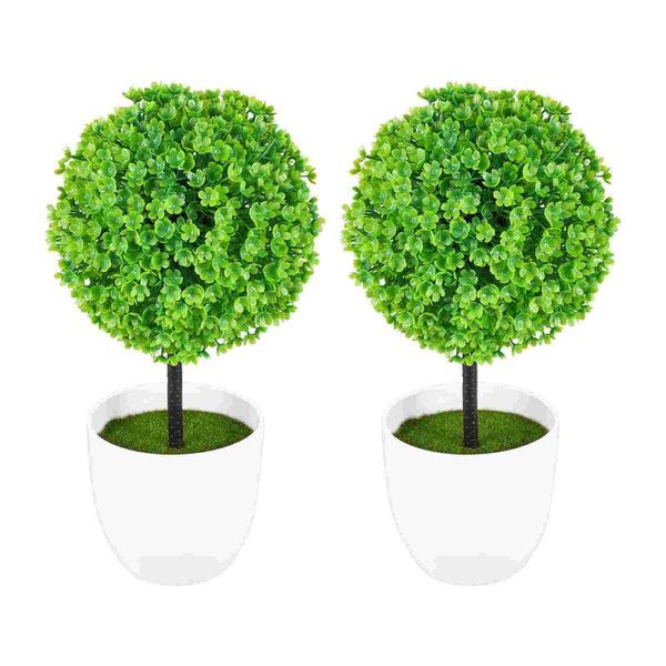 

decorative flowers & wreaths wakauto 2pcs artificial potted plants delicate simulated green grass faux for home tabletop