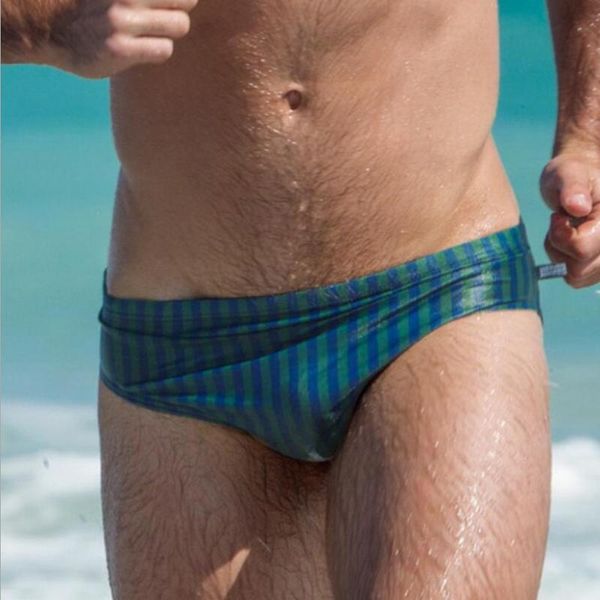 

12 striped printed swimwear men shorts swimming maillot de bain trunks men briefs sport swimsuit swimming 328