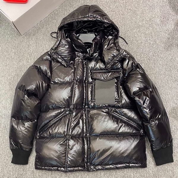 

winter puffer jackets designer hoodie down parka coats for men's women's apparel slim fit clothes clothing vest dress big fur blou, Black