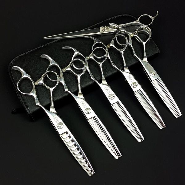 

hair scissors 5.5"/6"/7"vp professional hairdressing set expert japanese 440c thinning 10-60%
