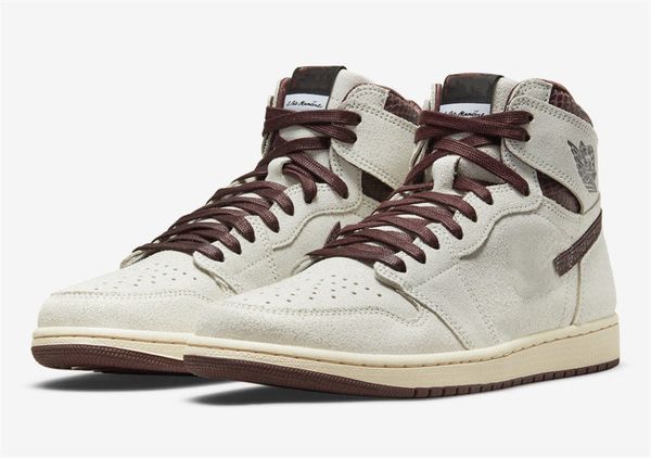

high og a 1 ma maniÃ©re basketball shoes mens sail burgundy crush jumpman i designer sports sneakers size