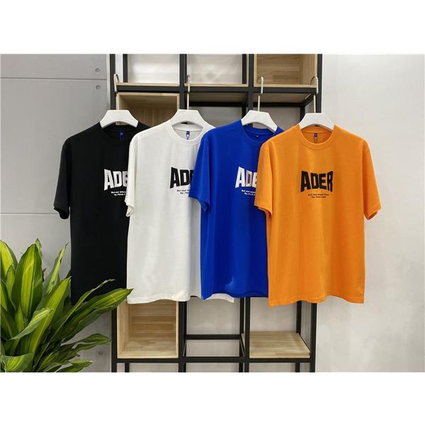 

men's t-shirts big letter logo embroidered t-shirt 1:1 short sleeve for men and women, White;black