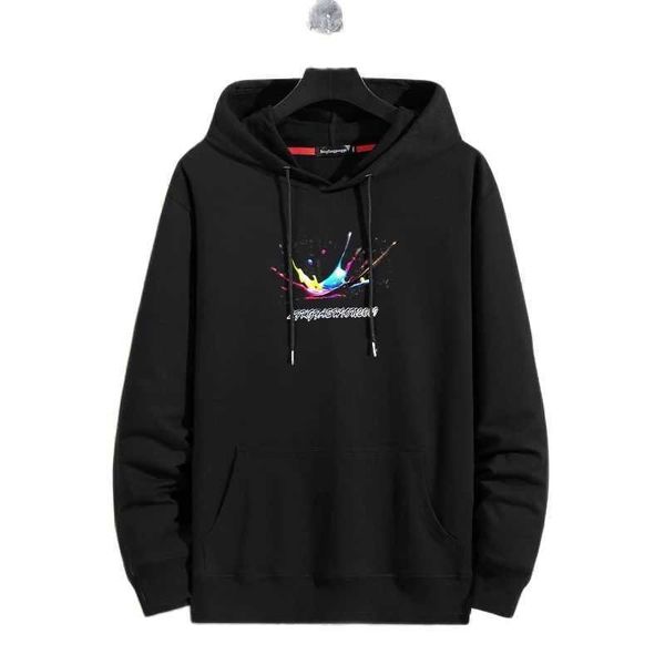 

men's hoodie, sports coat, casual, simple, loose, extra large, 7xl, 8xl, 9xl, autumn, Black