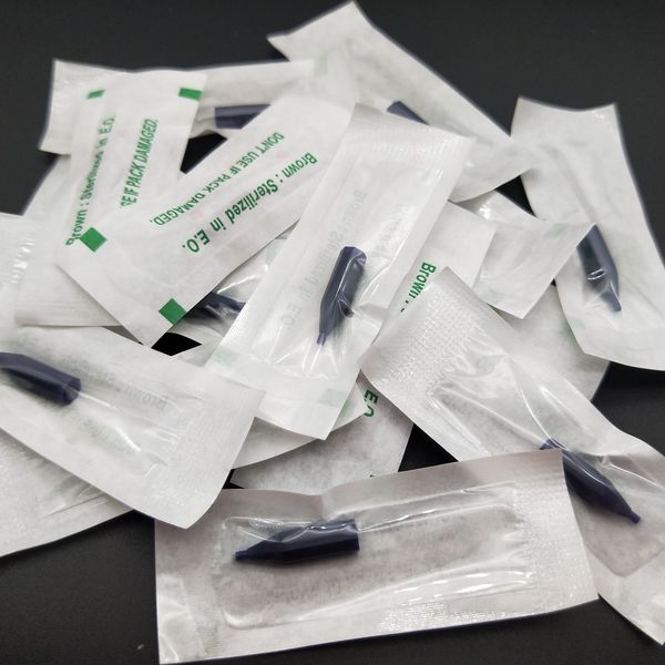 

50pcs individually packaged generic hex needle caps 1r/2r/3r for permanent makeup taiwan sunshine/gaintsun tattoo machine