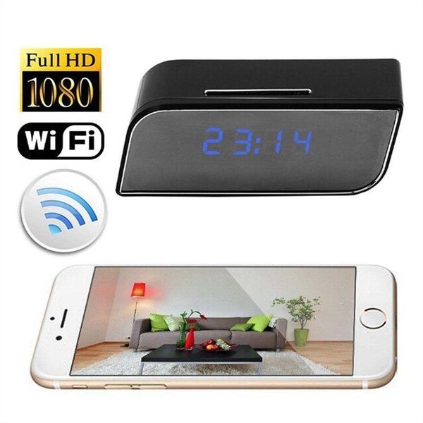 

mini cameras hd 1080p wireless wifi ip camera motion security alarm clock ir cam